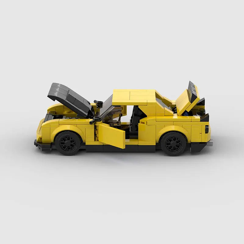 Small Particle Building Block Challenger Sports Car Model null